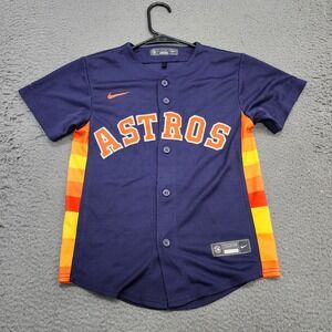 Houston Astros Alex Bregman 2 City Connect Nike Jersey Youth Small Navy Blue